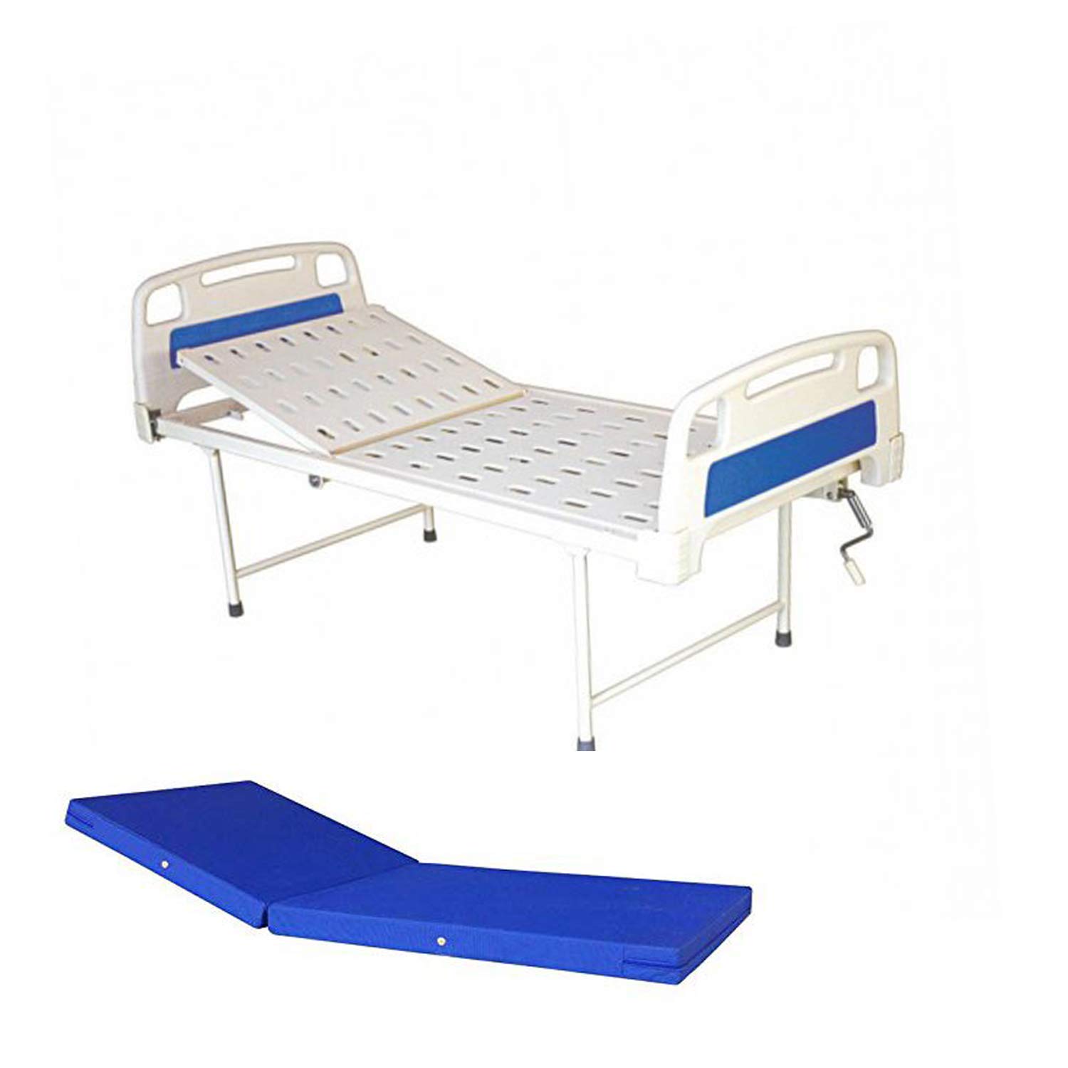 Semi-Fowler Hospital Bed with Mattress